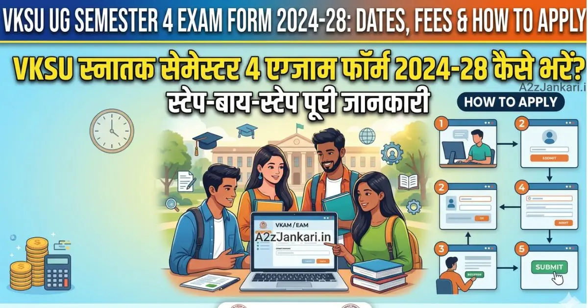 VKSU UG Semester 4 Exam Form 2024-28